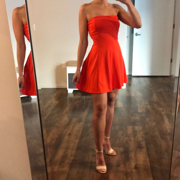 Forever 21 Dresses & Skirts - Orange Flirt Dress